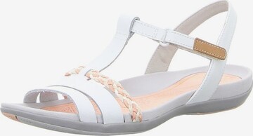 CLARKS Strap Sandals 'Tealite Grace' in White: front