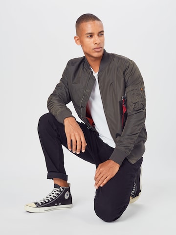 ALPHA INDUSTRIES Přechodná bunda 'MA-1 TT' – šedá