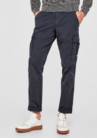 s.Oliver RED LABEL Regular Cargobroek in Blauw: voorkant