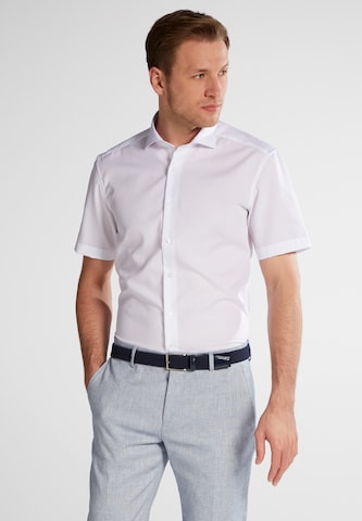 ETERNA Slim fit Button Up Shirt in White: front
