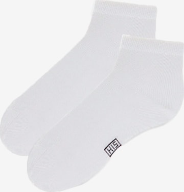 H.I.S Regular Ankle socks in White: front