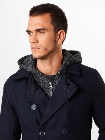 INDICODE JEANS Between-seasons coat 'Clifford' in Blue