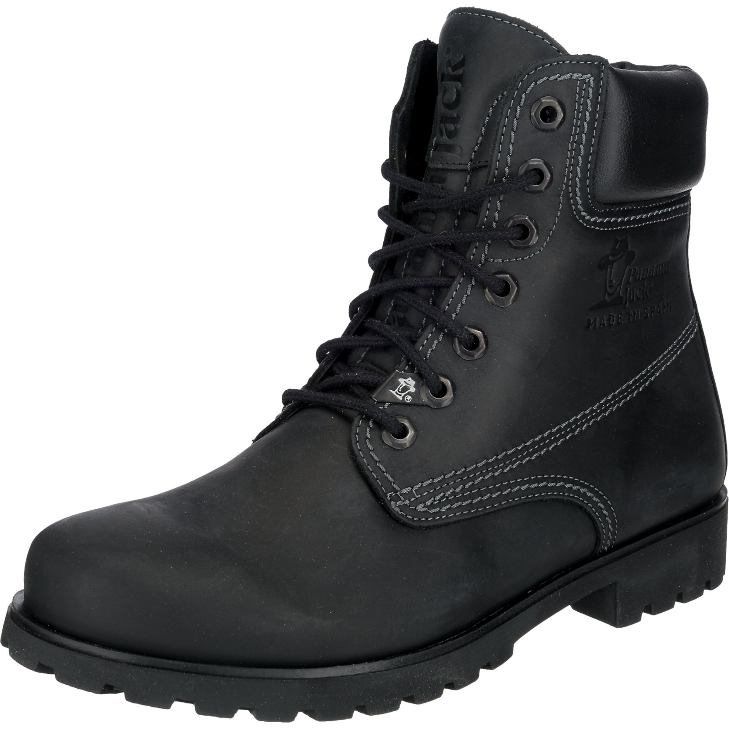 PANAMA JACK Lace-up boots 'Panama 3' in Black: front