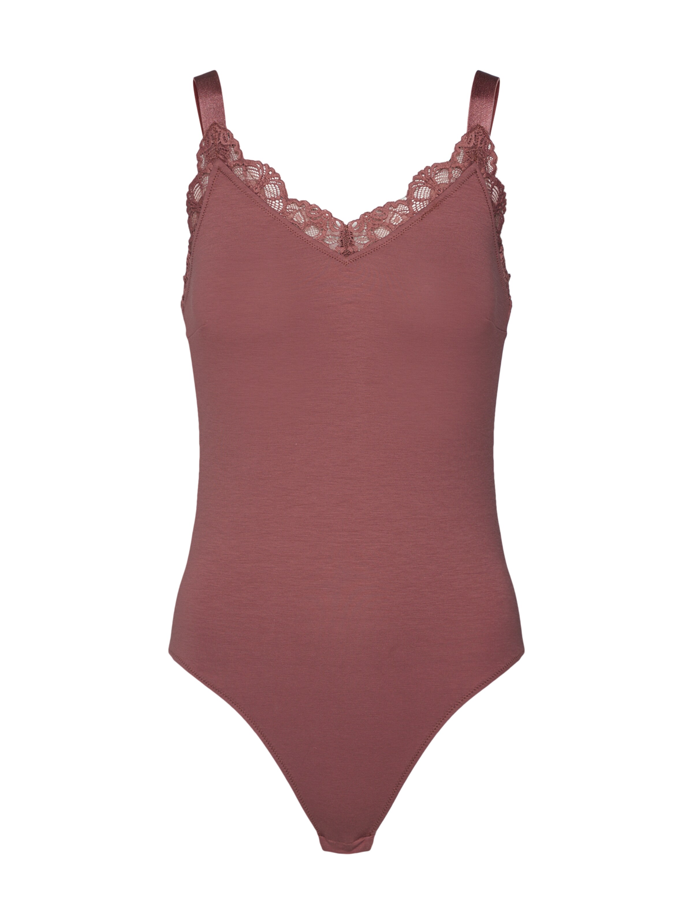 CALIDA - Lingerie body 'Cotton Dream' in de kleur Roestrood