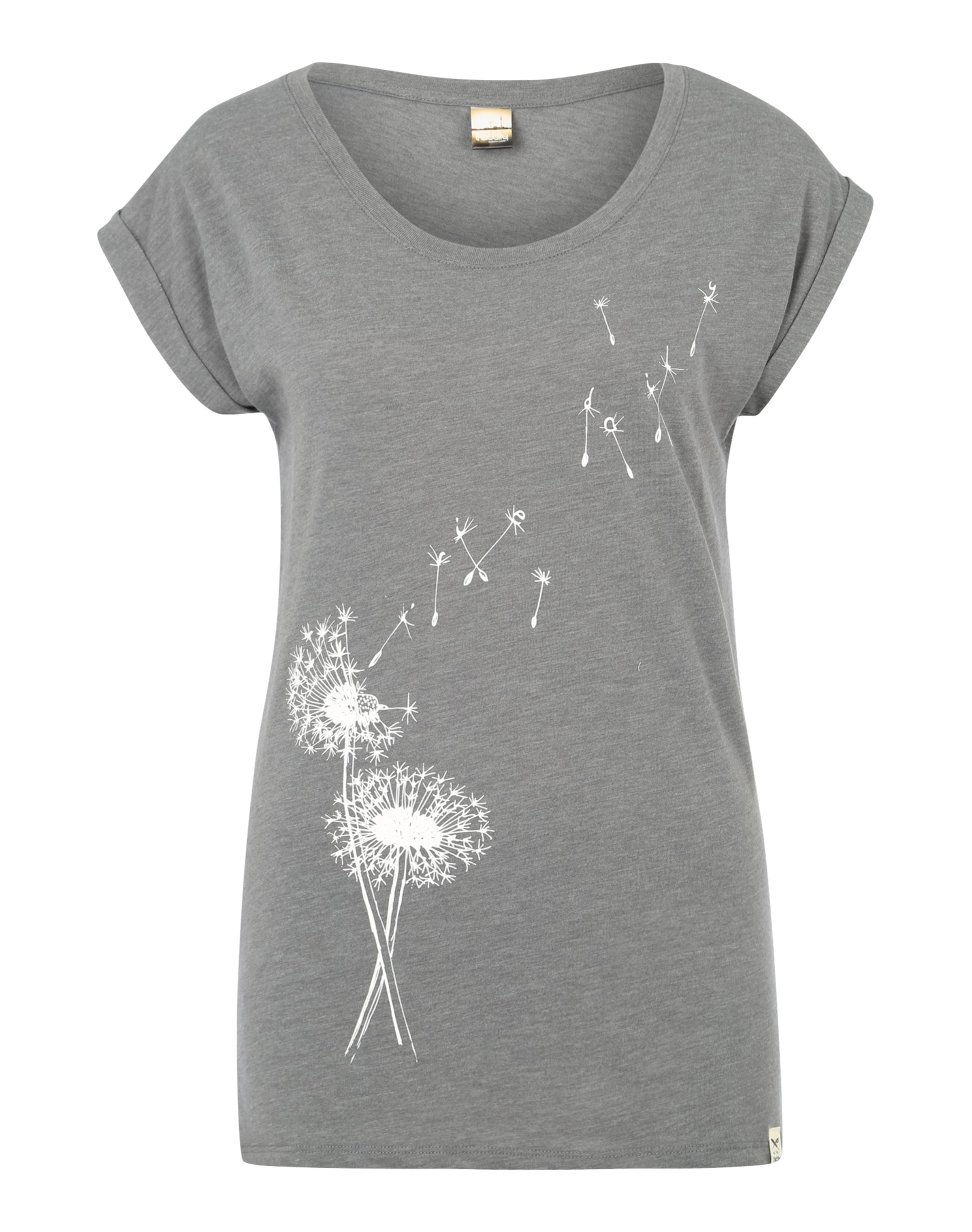 Iriedaily Tričko 'Pusteblume' - Sivá: predná strana