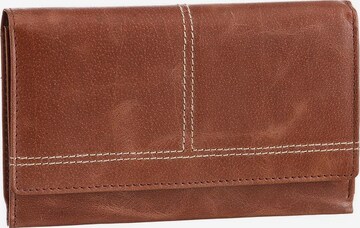 H.I.S Wallet in Brown: front