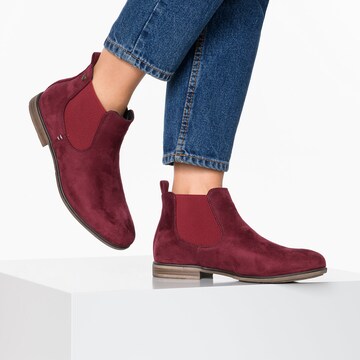 Rieker Chelsea boots in Rood