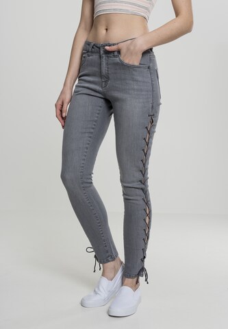 Urban Classics - Skinny Vaquero en gris: frente