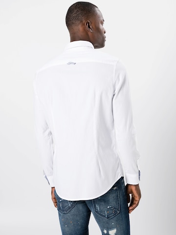 TOM TAILOR Slim fit Button Up Shirt 'Floyd' in White: back