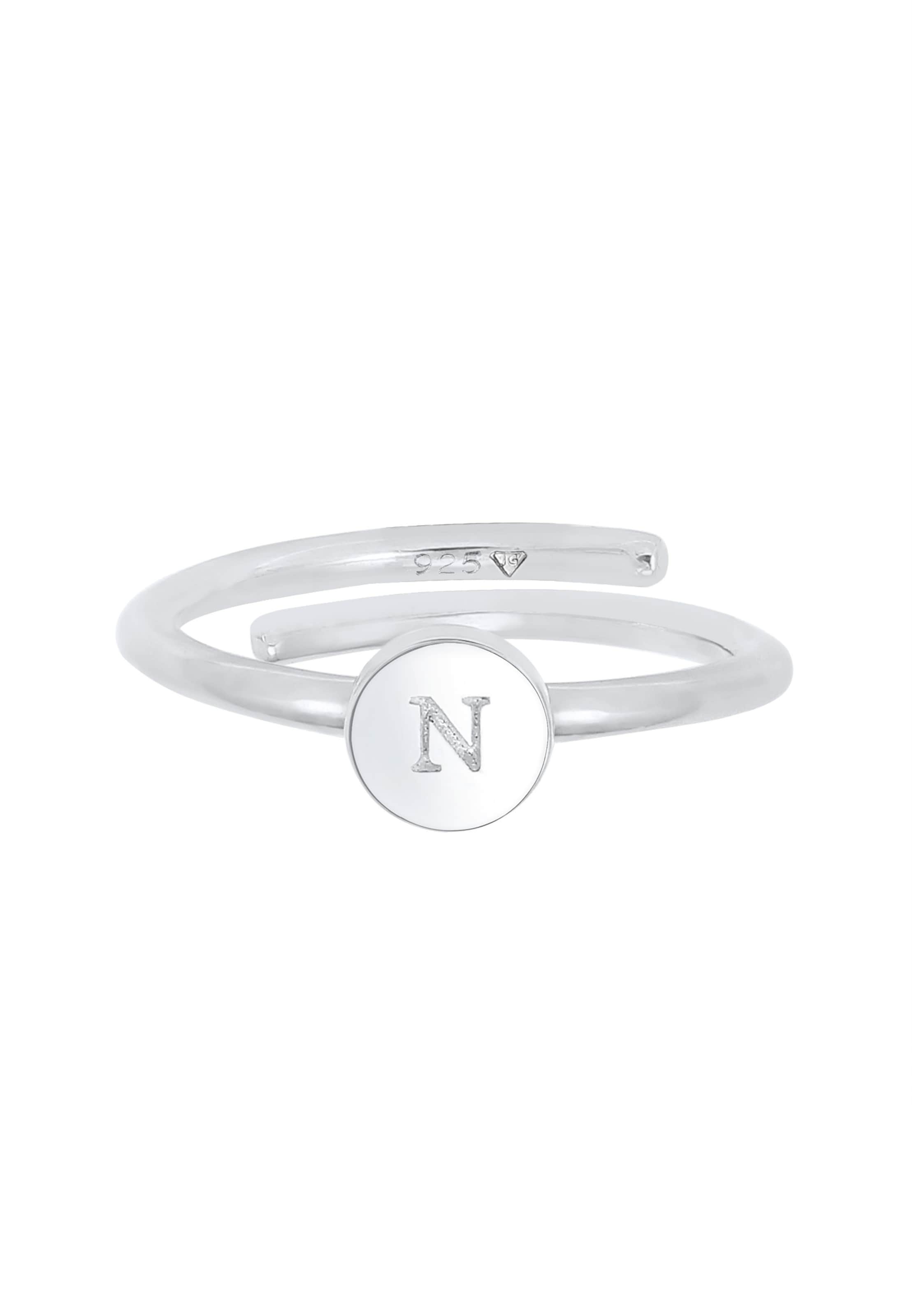 ELLI Ring 'Initial ' in Silver