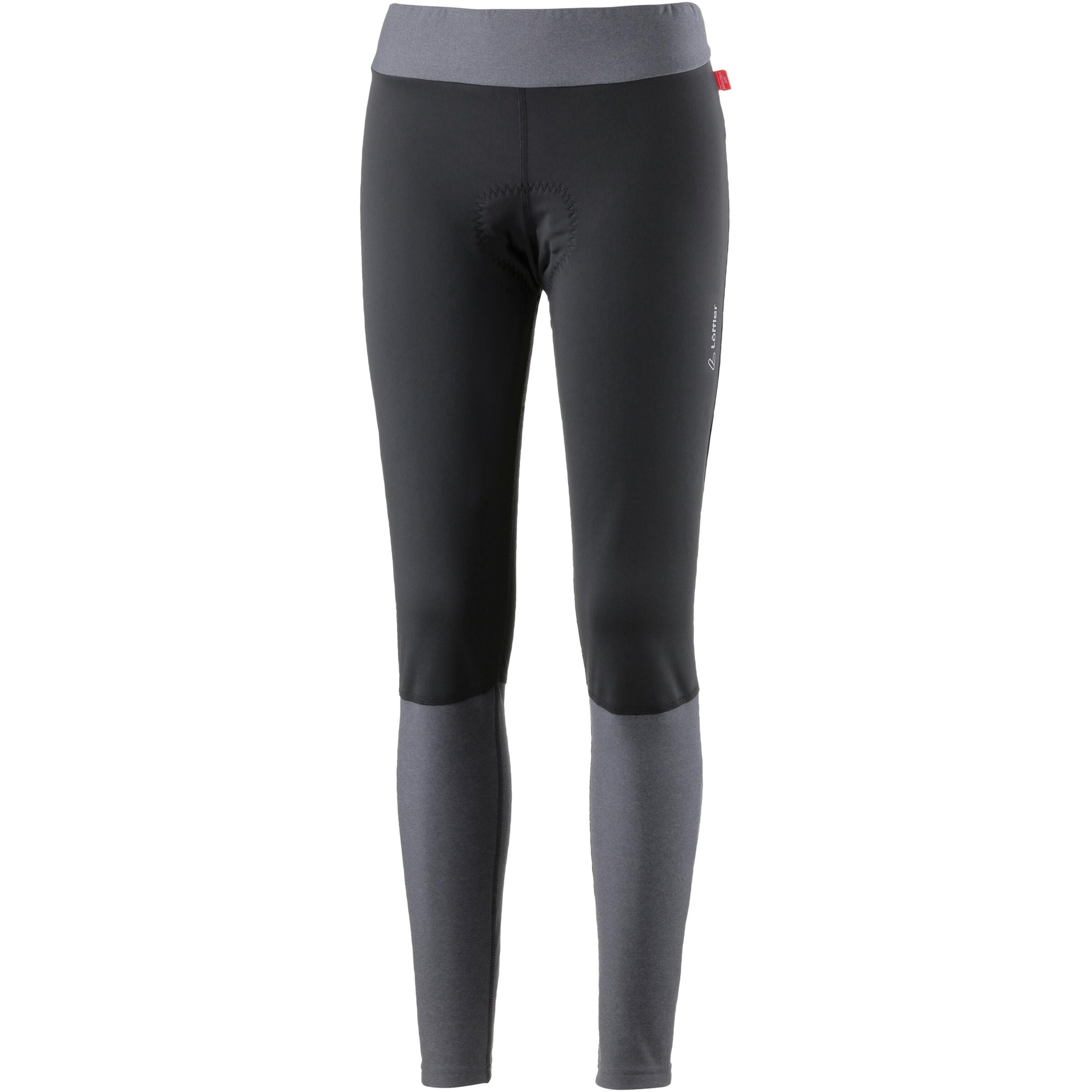 Löffler - Warm Fahrradtights 'Fusion WS' in graumeliert