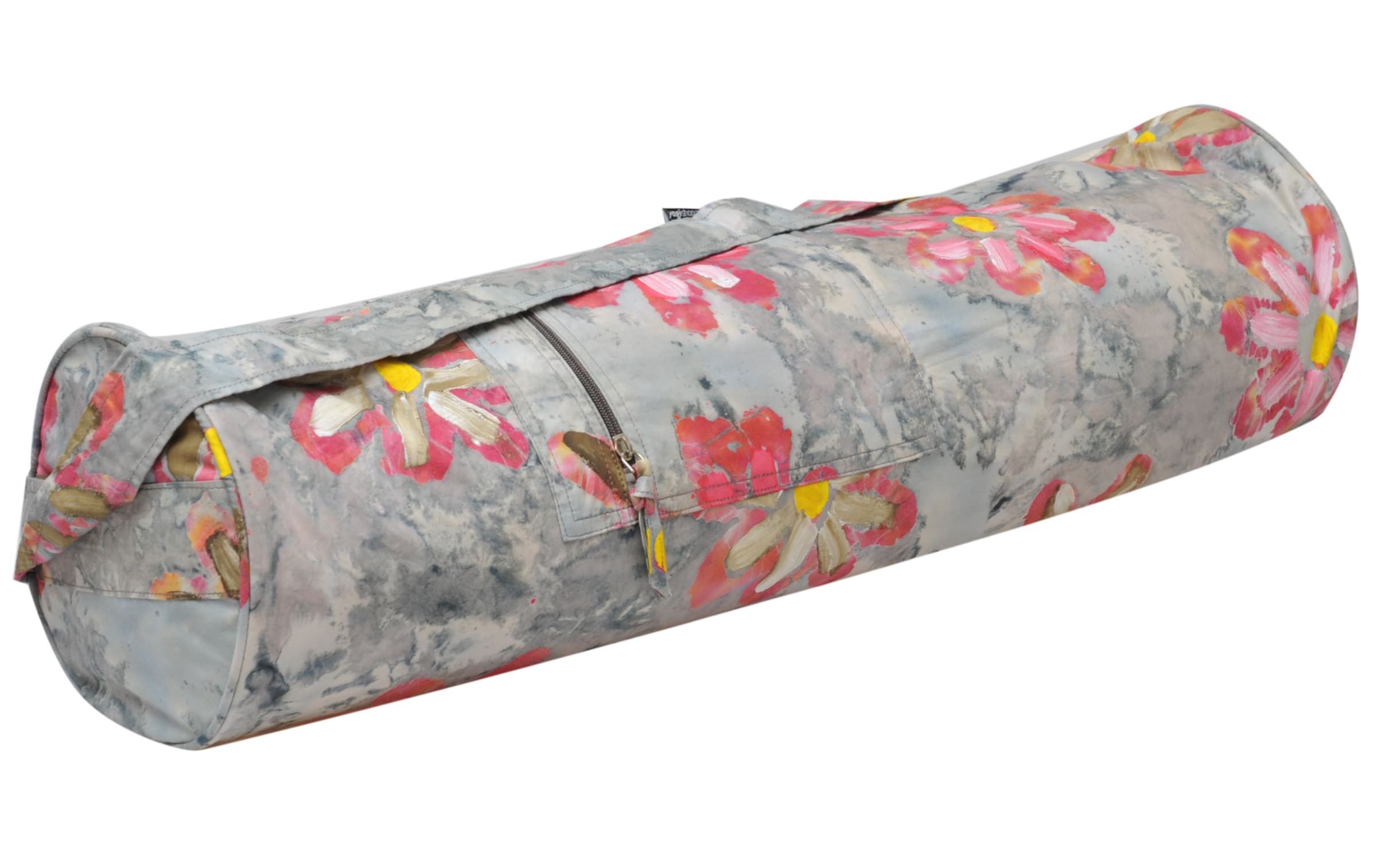 Yogishop Sporttasche in Grau: Vorderseite