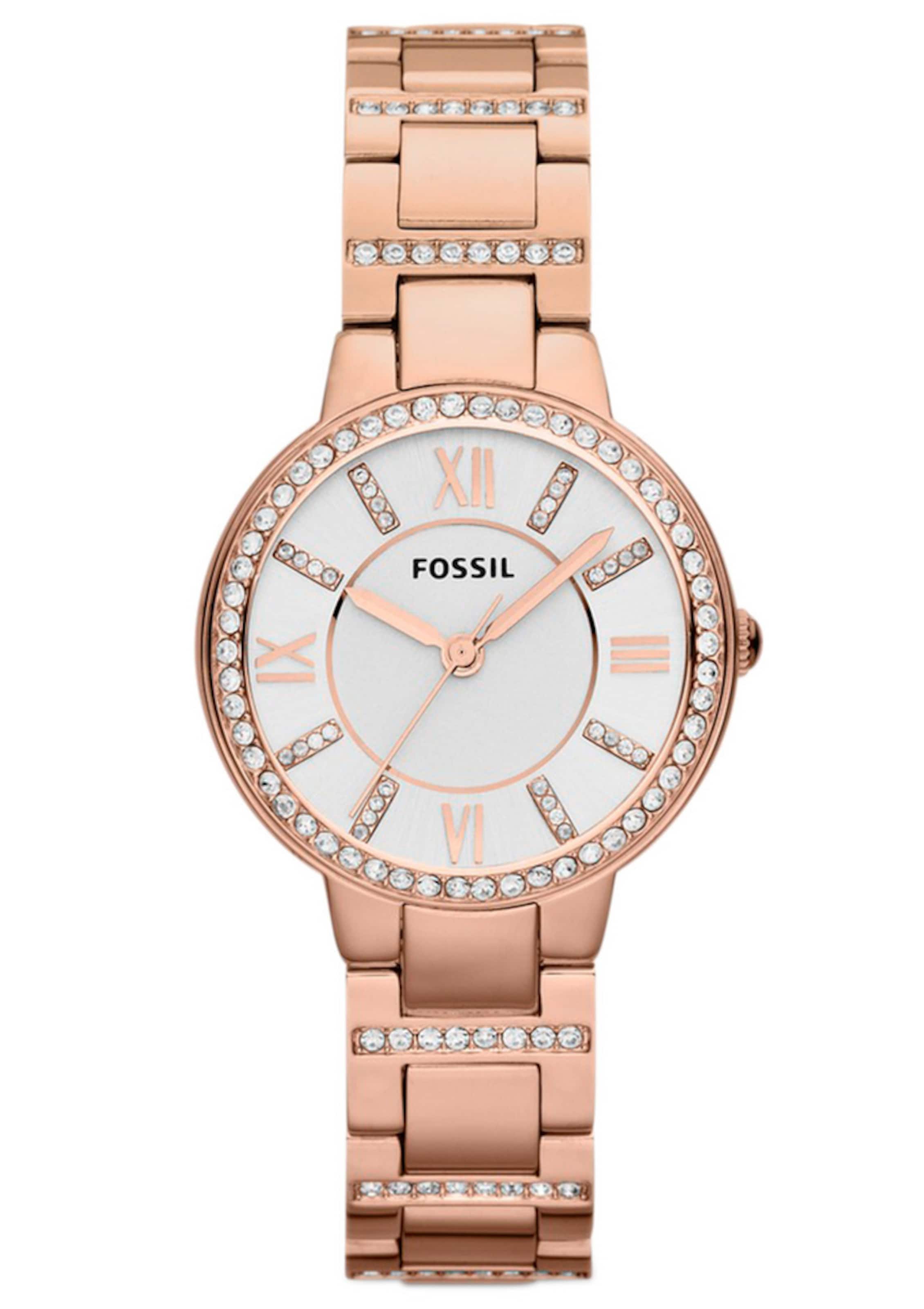 FOSSIL Uhr 'Virginia' in Gold: Vorderseite