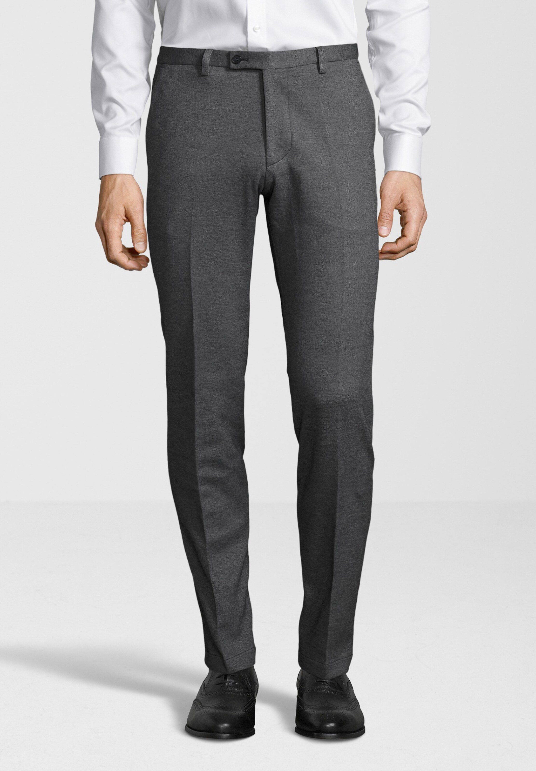 szürke / antracit CINQUE Ráncos nadrág 'CIBRAVO': Elölnézet