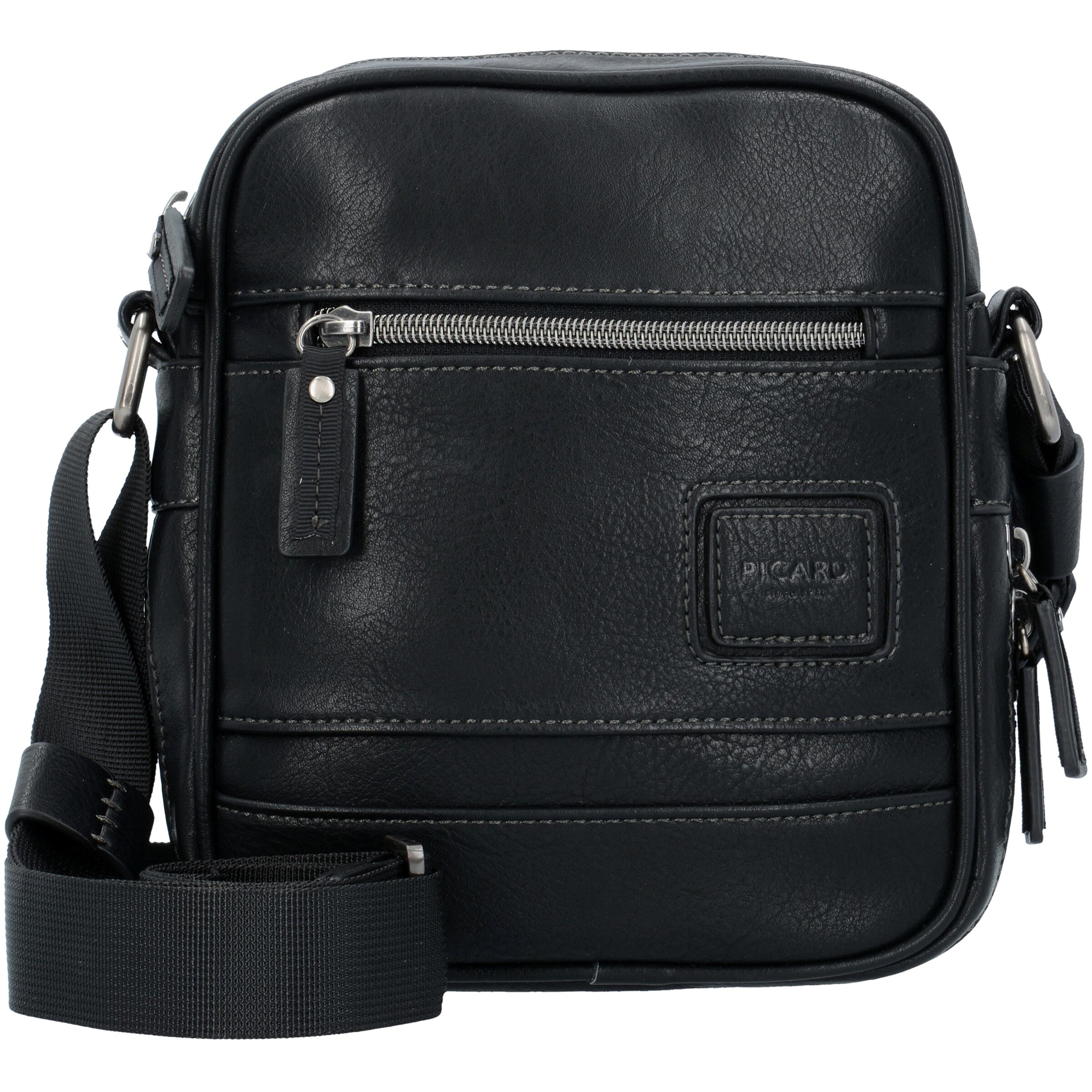 Picard Umhängetasche 'Breakers' in Schwarz: Vorderseite