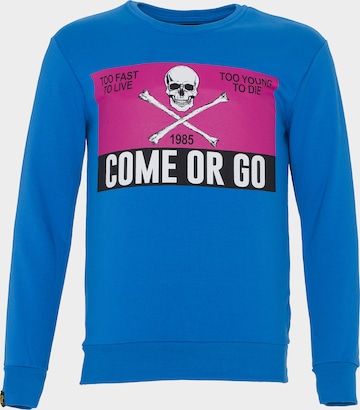 PLUS EIGHTEEN Sweatshirt in Blauw: voorkant