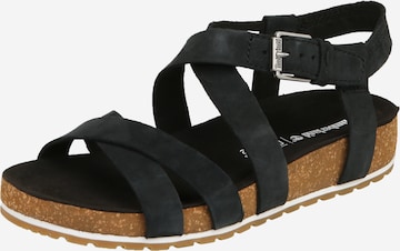 TIMBERLAND Sandalen met riem 'Malibu Waves' in Zwart: voorkant