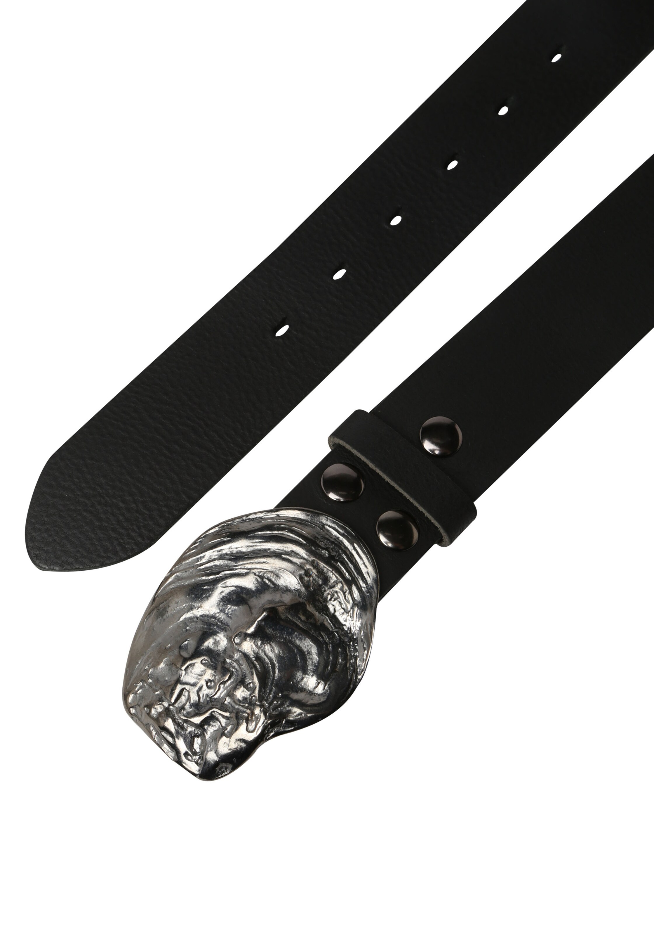 RETTUNGSRING by showroom 019° Belt 'Austernmuschel' in Black
