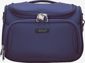D&N Cosmetic Bag 'Travel Line 6400' in Blue: front