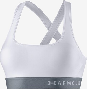 UNDER ARMOUR Bustier Sport-BH in Weiß: predná strana