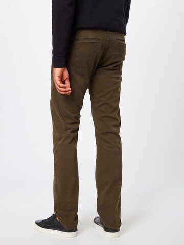 QS Slimfit Chino kalhoty – zelená: zadní strana