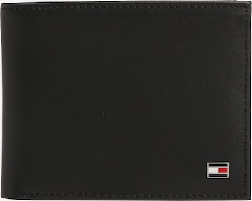 TOMMY HILFIGER Wallet 'Eton Mini' in Black: front