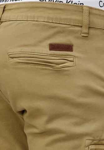 INDICODE JEANS Tapered Cargo Pants 'August' in Beige