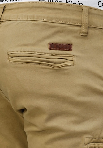 Effilé Pantalon cargo 'August' INDICODE JEANS en beige