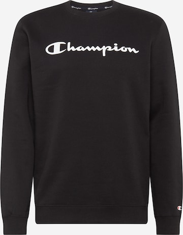 Bluză de molton de la Champion Authentic Athletic Apparel pe negru: față