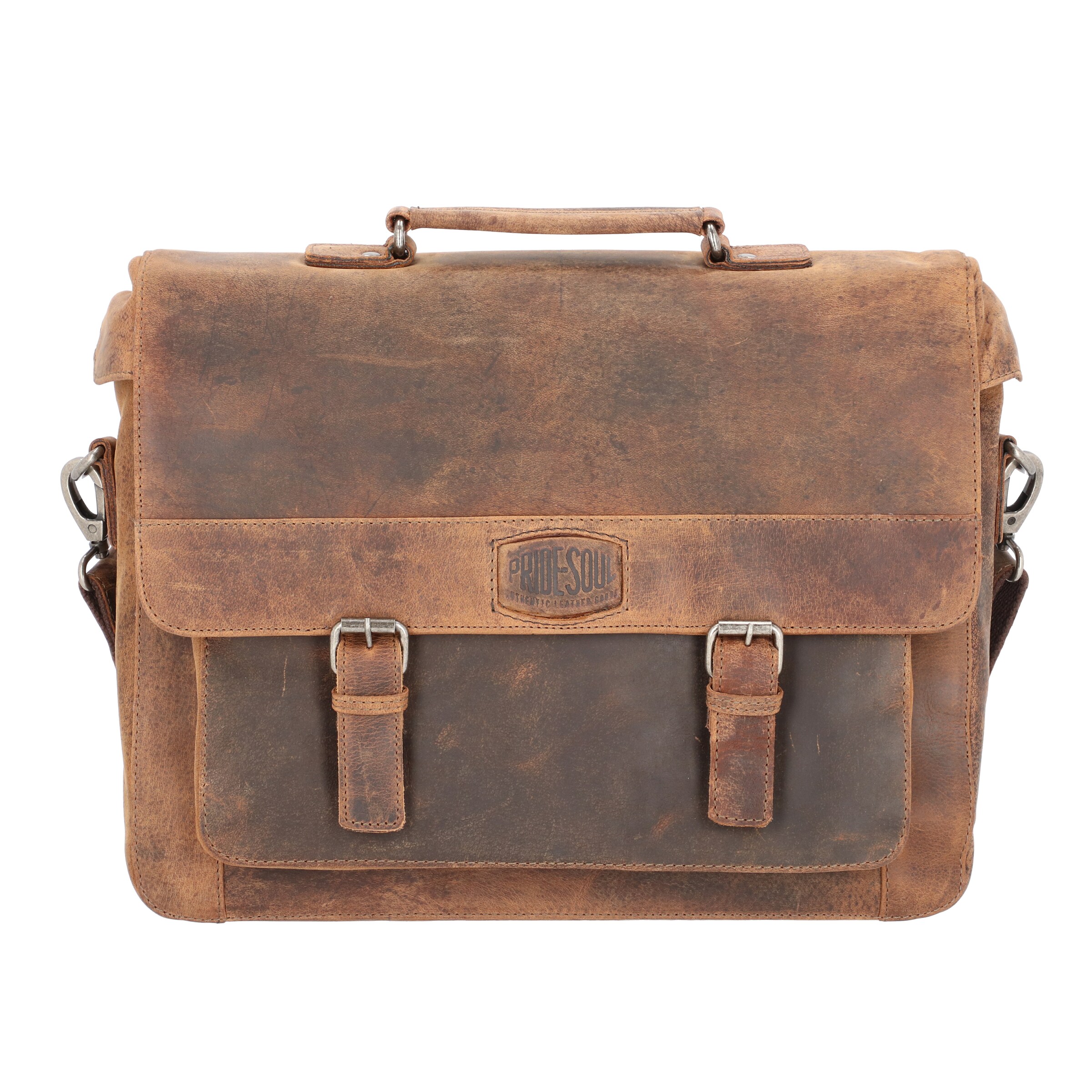 Pride and Soul Document bag in Brown: front