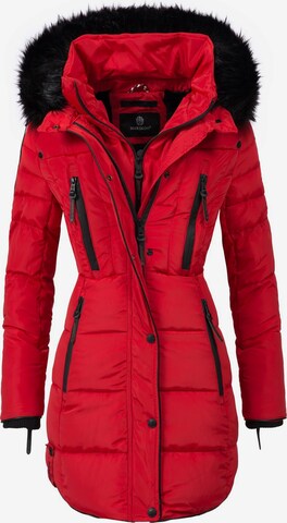 MARIKOO Winter Coat 'Moonshine' in Red: front