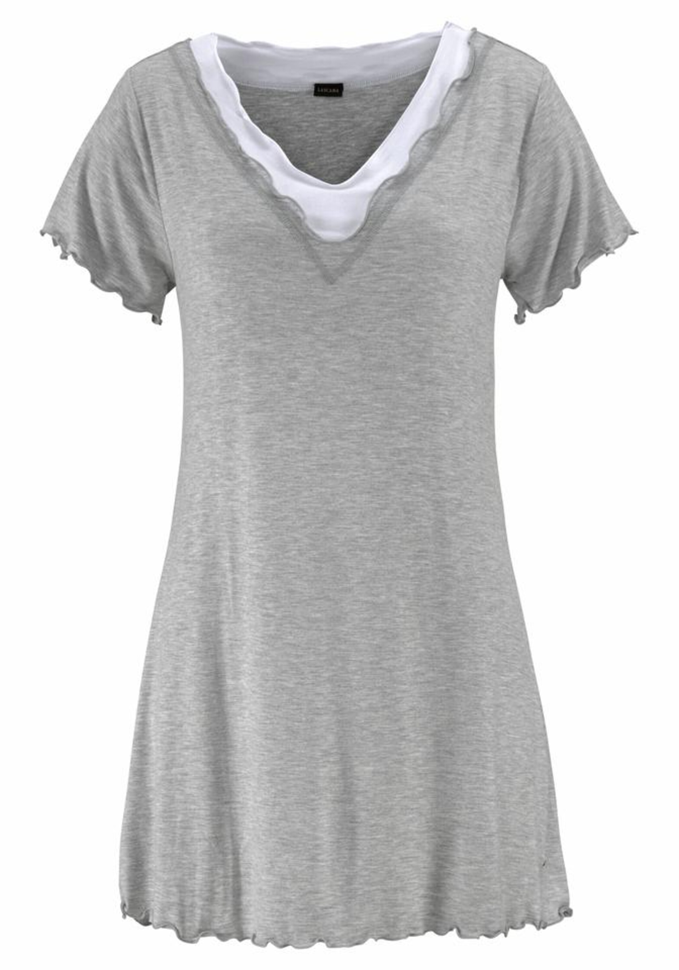 LASCANA - Nachthemd in graumeliert