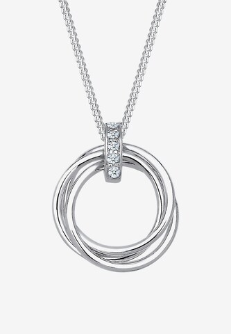 Elli DIAMONDS Necklace 'Kreis' in Silver