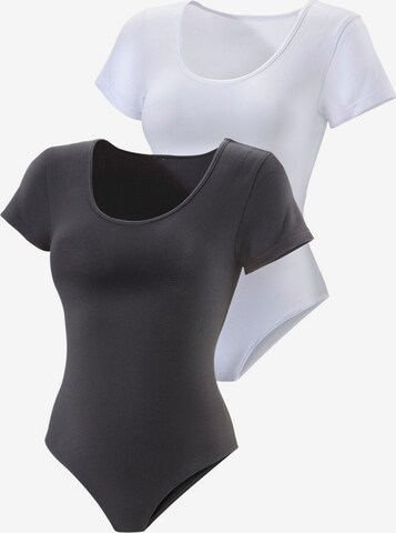 VIVANCE Shirt body in Zwart: voorkant