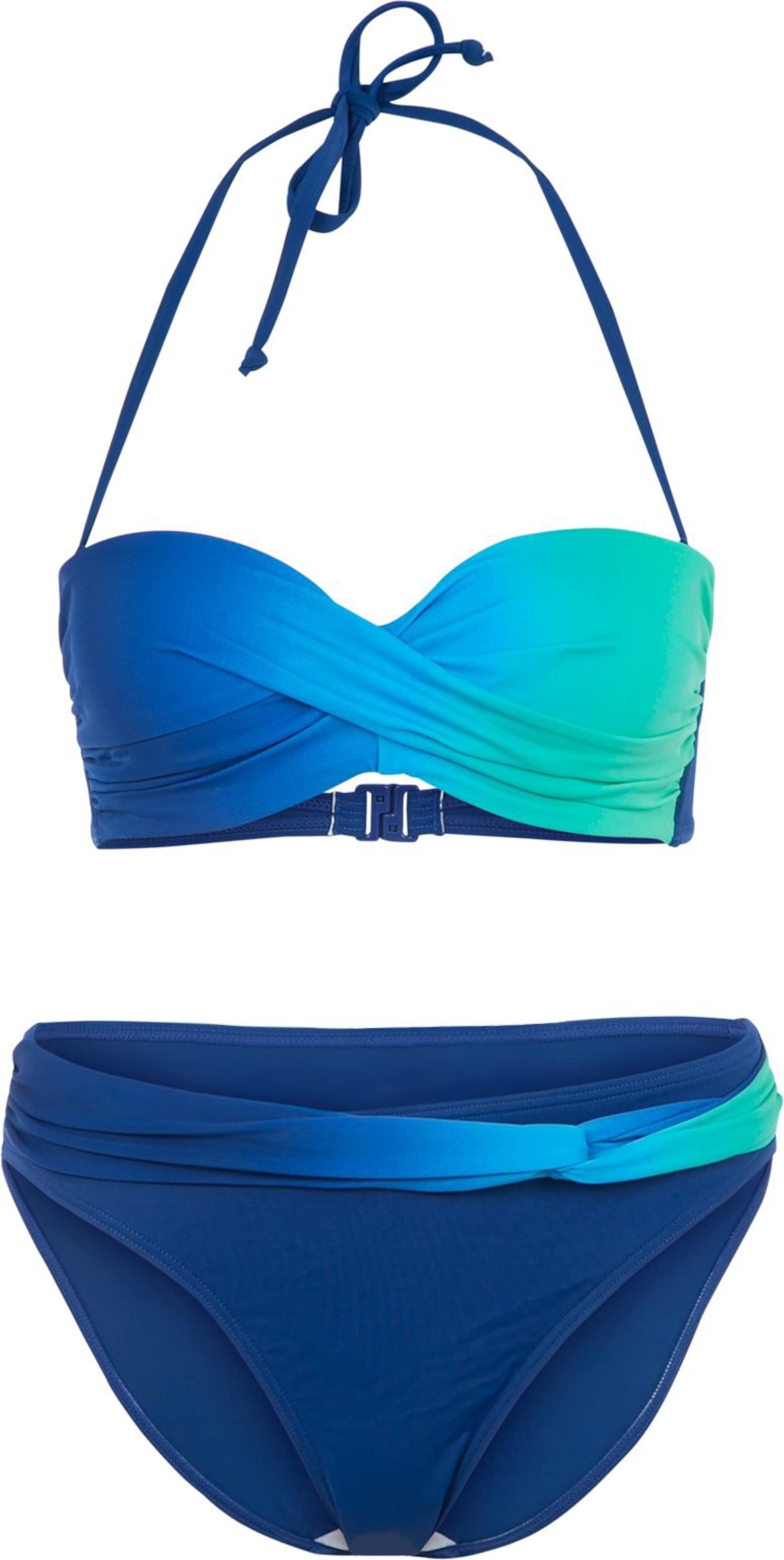 LASCANA Bandeau-Bikini In Blau / Türkis | ABOUT YOU