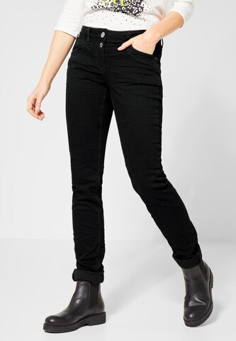 CECIL Slimfit Jeans 'Scarlett' in Schwarz: predná strana