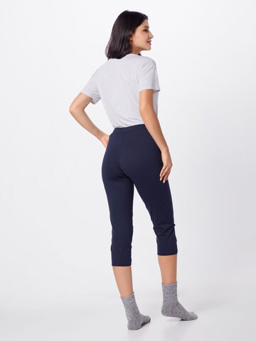 SCHIESSER Pizsama nadrágok - kék: hátul