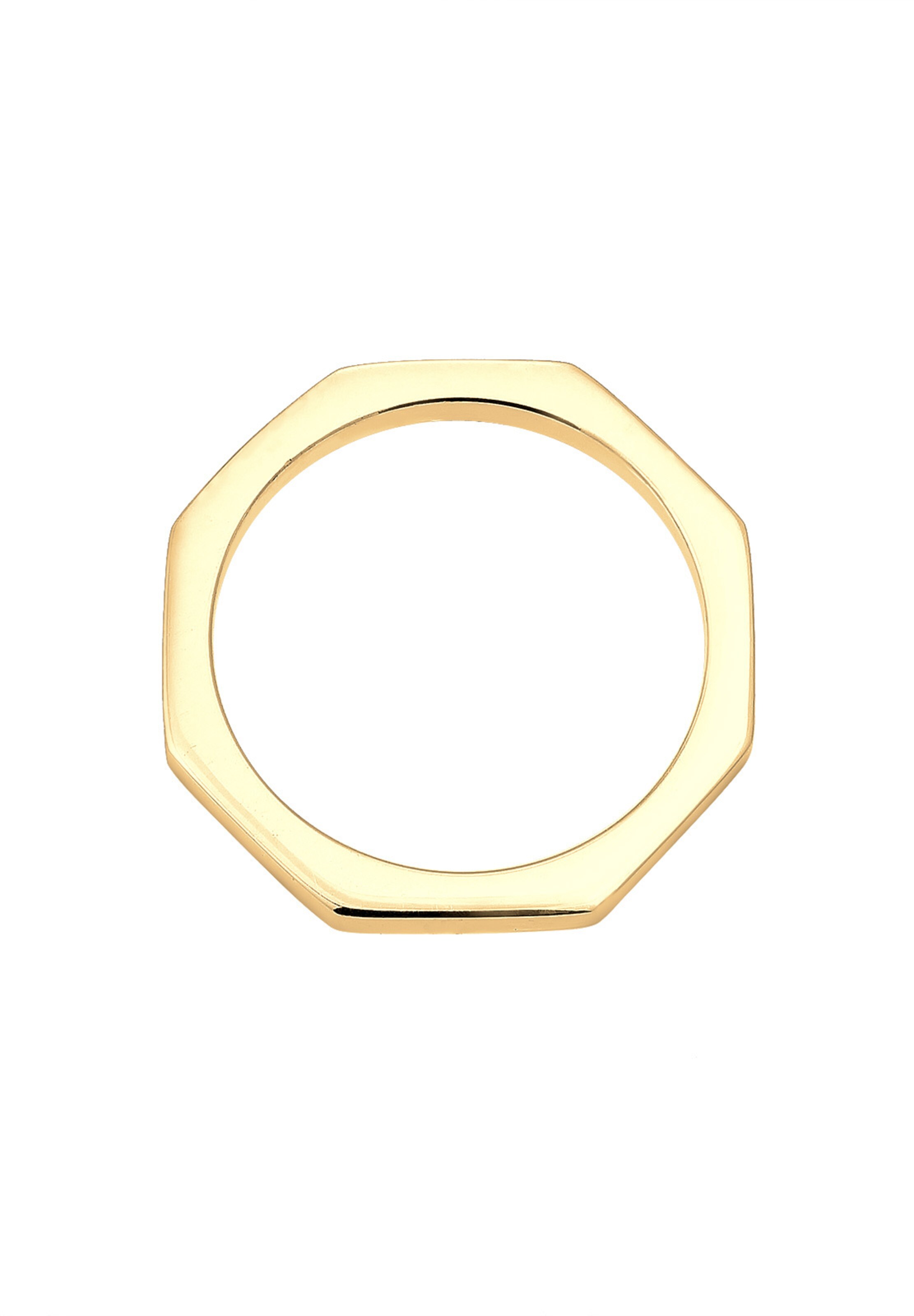 ELLI Ring Geo, Hexagon in Gold