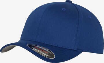 Cappello 'Flat Visor' di Flexfit in blu: frontale