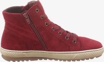 GABOR Lace-Up Ankle Boots in Red