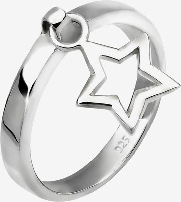 ELLI Ring 'Sterne' in Zilver: voorkant
