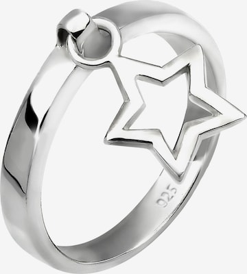 ELLI Ring 'Sterne' in Silver: front