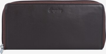 Esquire Wallet 'New Silk' in Brown: front
