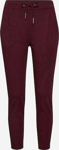 VERO MODA Pleat-Front Pants 'Eva' in Red: front