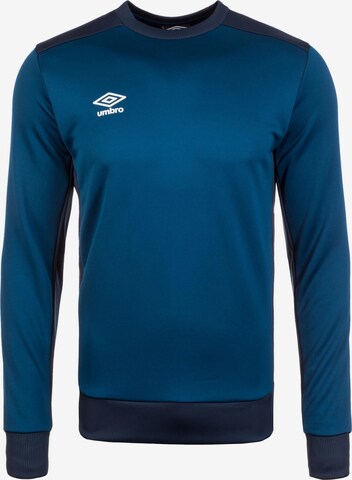 UMBRO Athletic Sweatshirt 'Poly' in Blue: front
