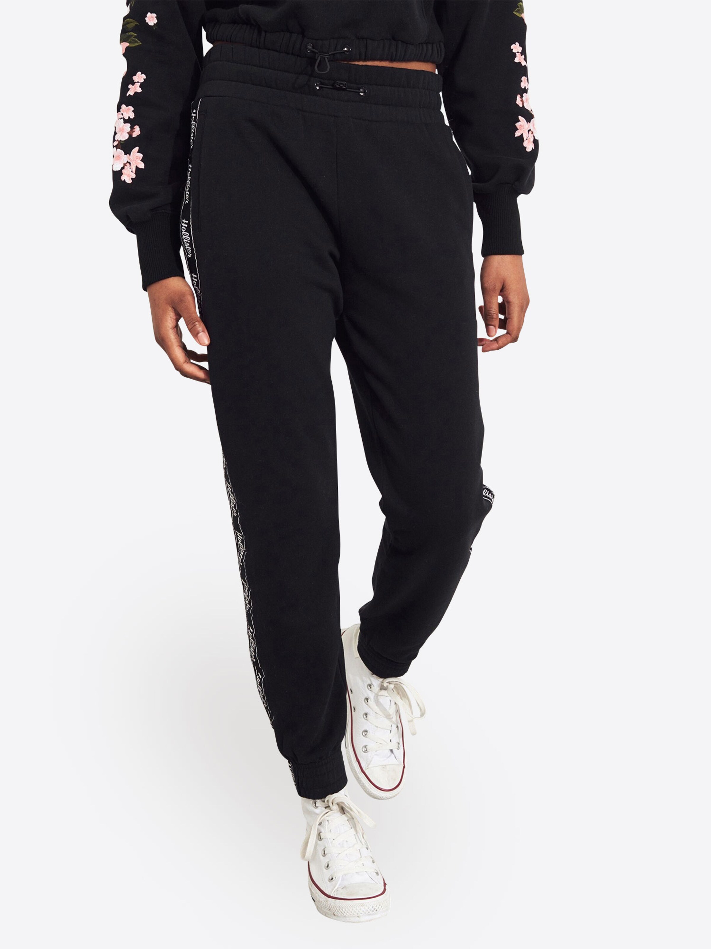 HOLLISTER Pantalon en noir: Vue de face