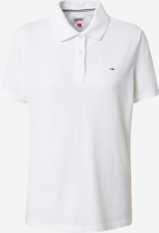 Tommy Jeans Poloshirt in Weiß: predná strana