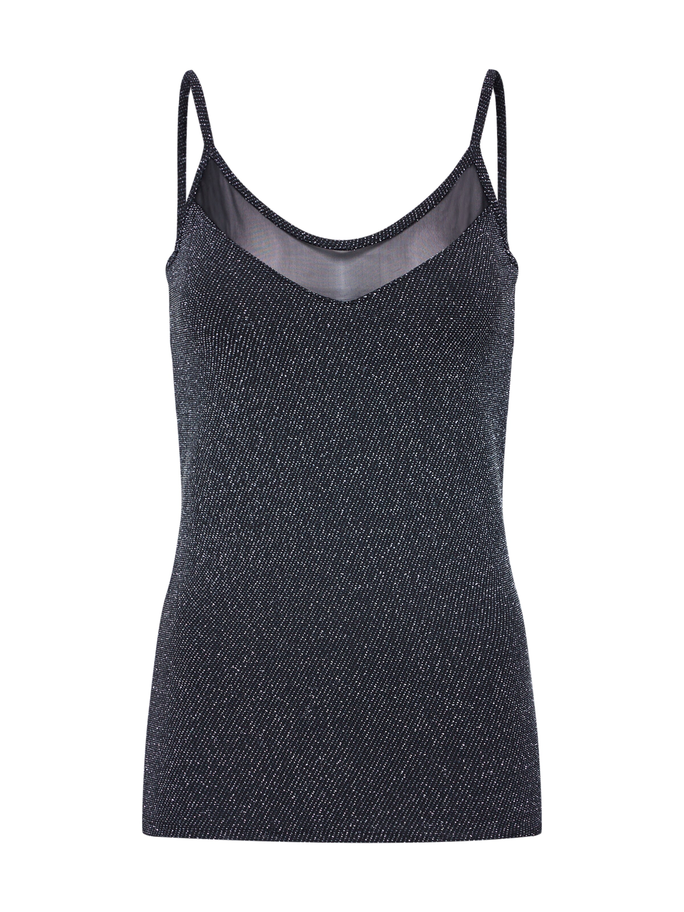 ONLY - Top 'ONLMESH DETAIL SL PARTY TOP JRS' in de kleur Zwart