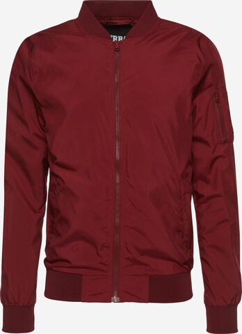 Veste mi-saison Urban Classics en rouge : devant