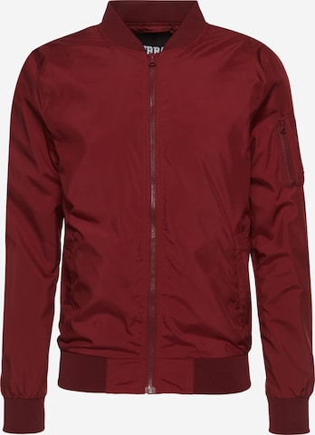 Urban ClassicsPrijelazna jakna - crvena boja: prednji dio